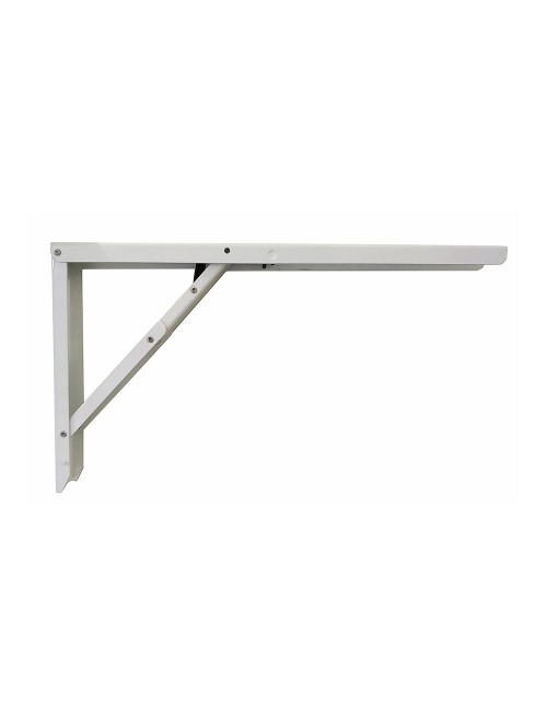 Escuadra de acero plegable abat-table blanco 30 x 52 cm