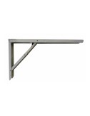Escuadra de acero plegable abat-table plata 30 x 52 cm