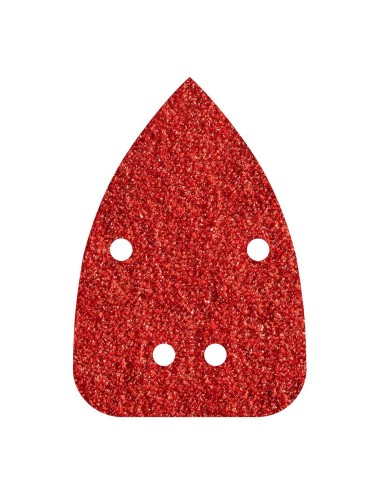 Hojas de lijar adhesivas de corindón perforadas, 96 x 136 mm, grano 120, pack 10 uds
