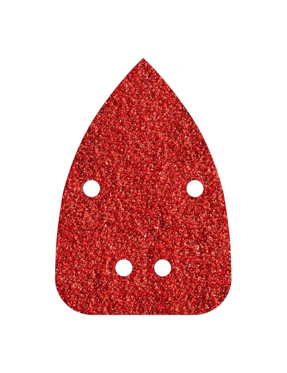 Hojas de lijar adhesivas de corindón perforadas, 96 x 136 mm, grano 120, pack 10 uds