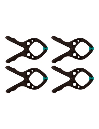 Pinza de resorte, 30 mm, pack 4 uds