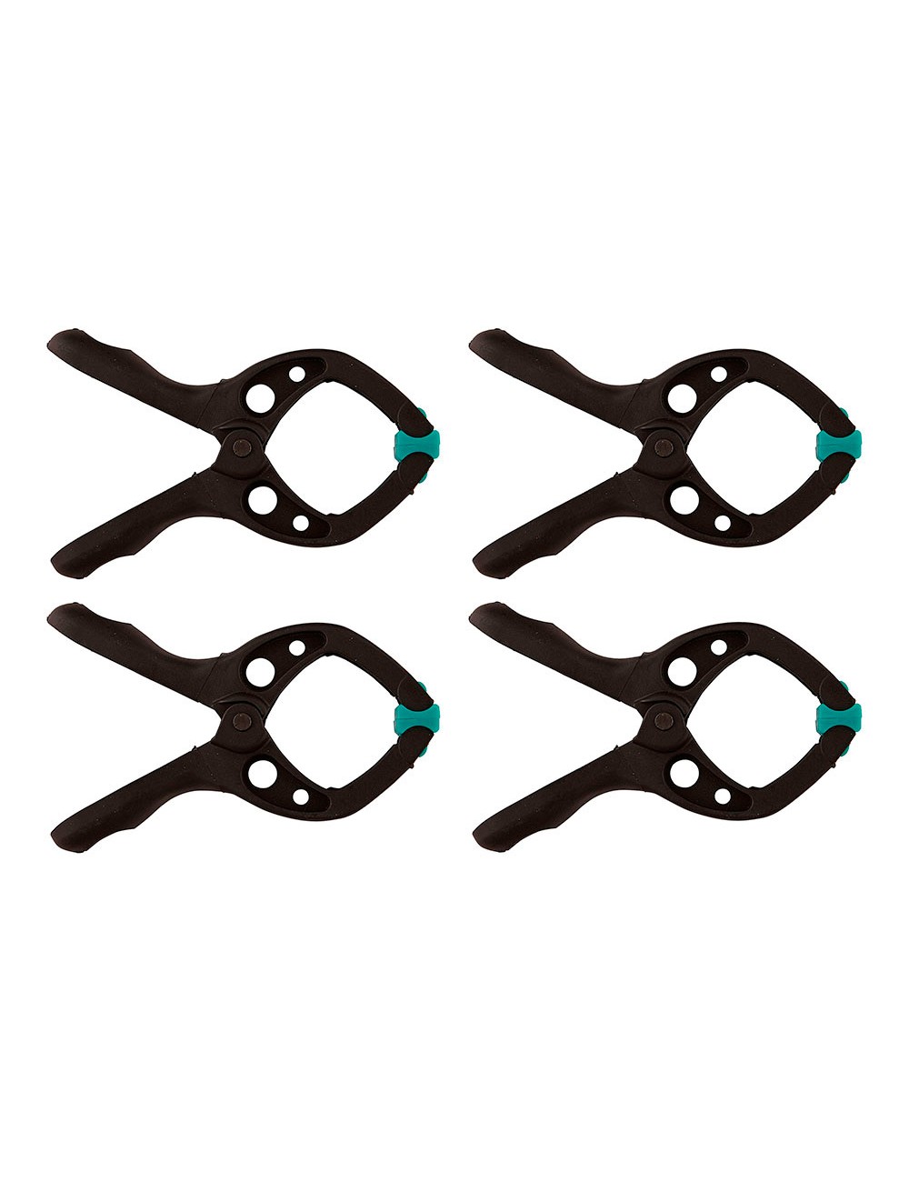 Pinza de resorte, 30 mm, pack 4 uds