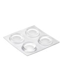 Gota autoadhesiva protectora ø19x4mm (blister 4 unid.) inofixcolgador sobrepuerta blanco blister inofix