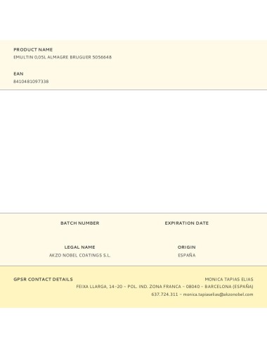 Colorante líquido superconcentrado emultin 50 ml almagre