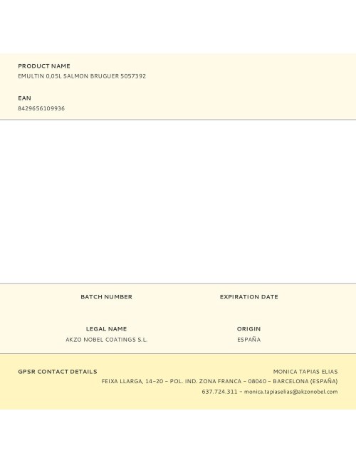 Colorante líquido superconcentrado emultin 50 ml salmón