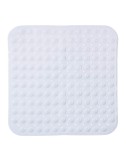 Alfombra de ducha cuadrada blanca 55 x 55 cm