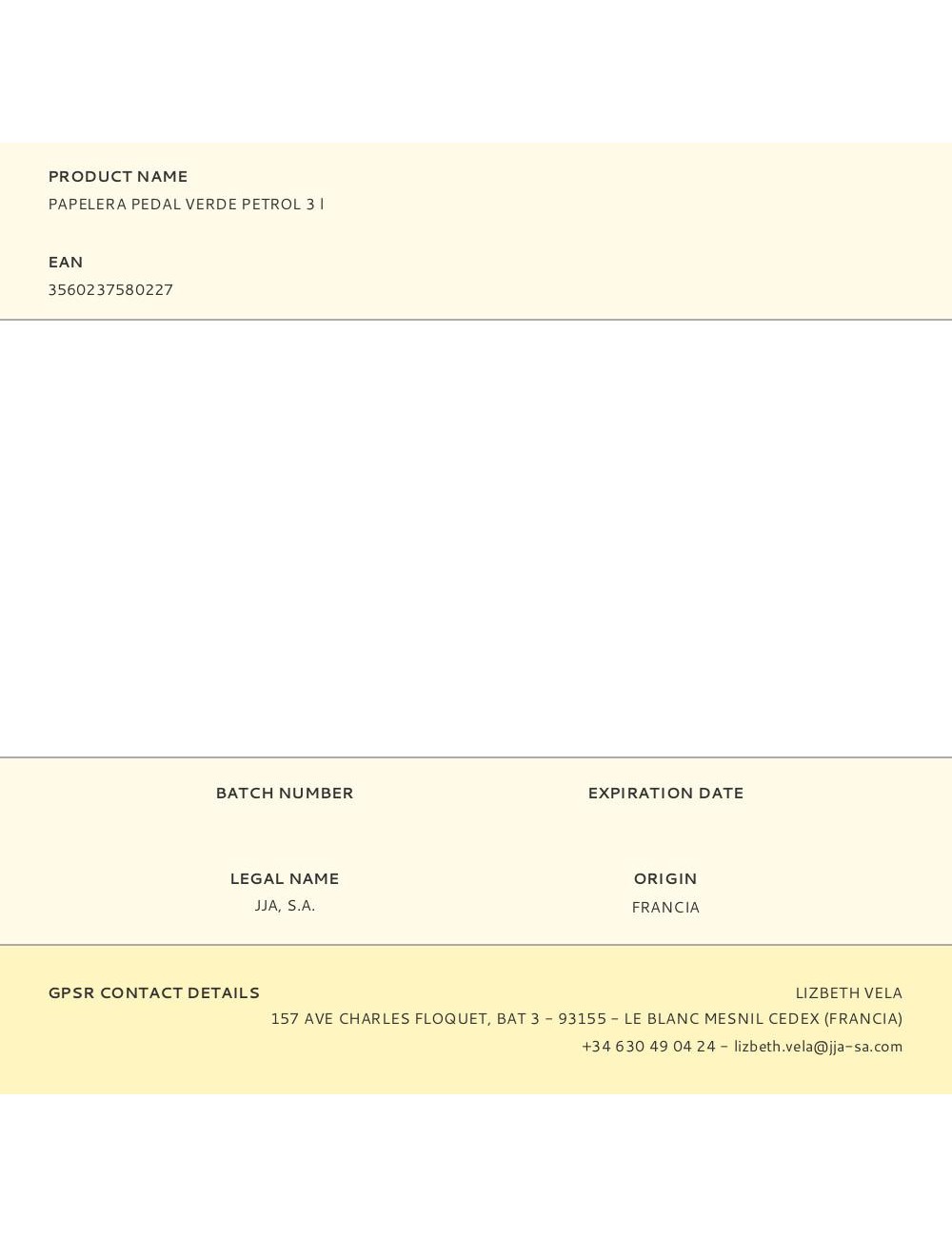 Papelera pedal verde petrol 3 l