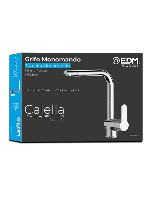 Grifo monomando de cocina caño alto serie calella