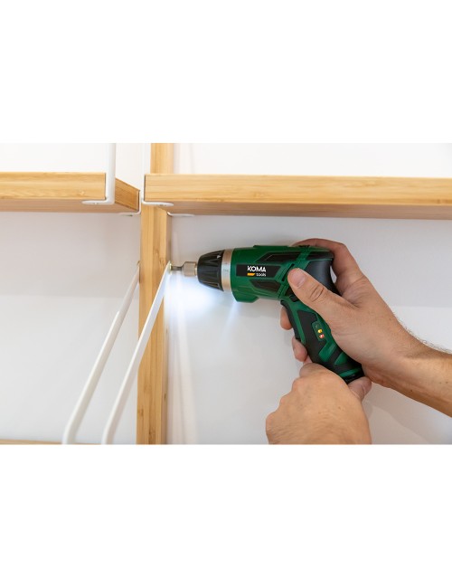 Atornillador a bateria reversible, 3,6v litio-ion 1300 mah, con 53 accesorios, 175 x 148 mm