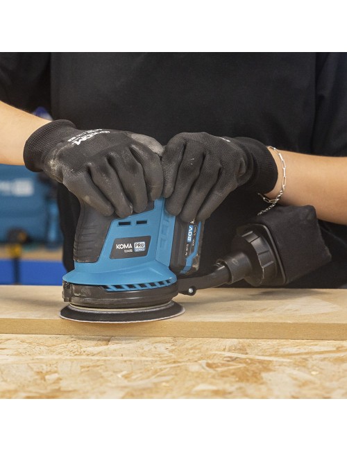 Lijadora excentrica 20 v brushless (sin batería ni cargador) 13 x 30 x 15 cm