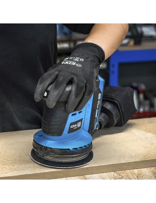 Lijadora excentrica 20 v brushless (sin batería ni cargador) 13 x 30 x 15 cm