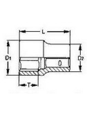 VASO EXTRACTOR HEXAGONAL  3\8"  ST38116 1\2"