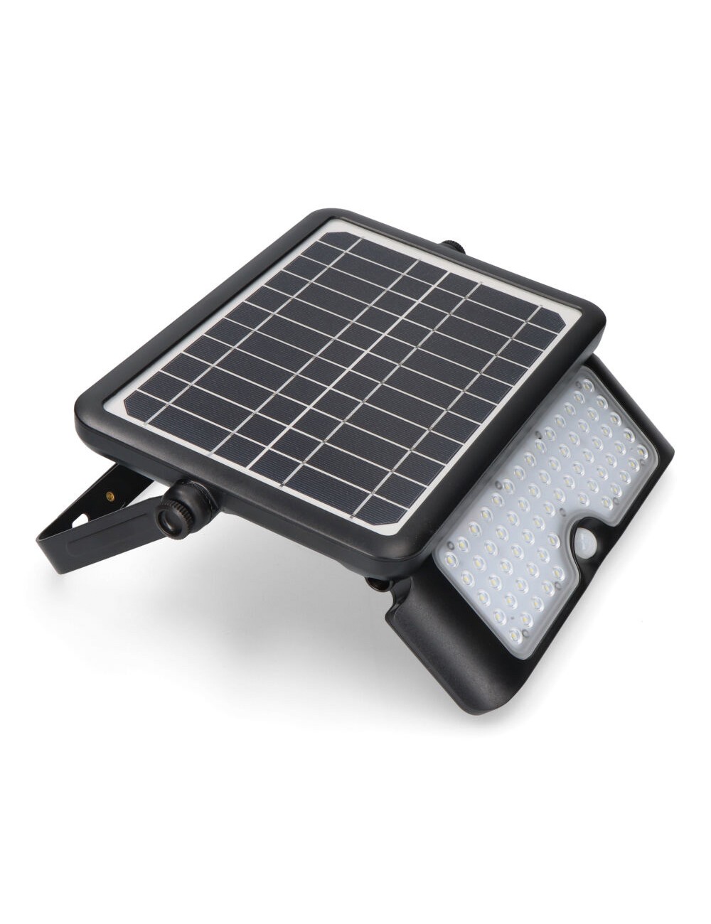 Aplique solar 10w 1150lm recargable. sensor presencia (2-8m) color negro 27,5x19,6cm edm