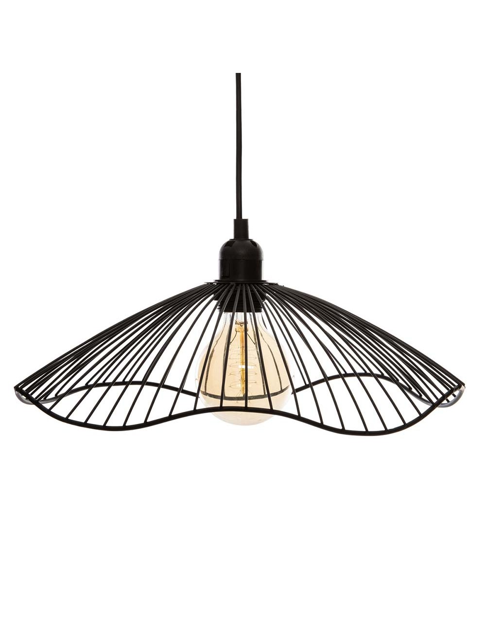 Lámpara de techo metalica coleccion "cháteau" e27 ø34 cm x 15,5 cm