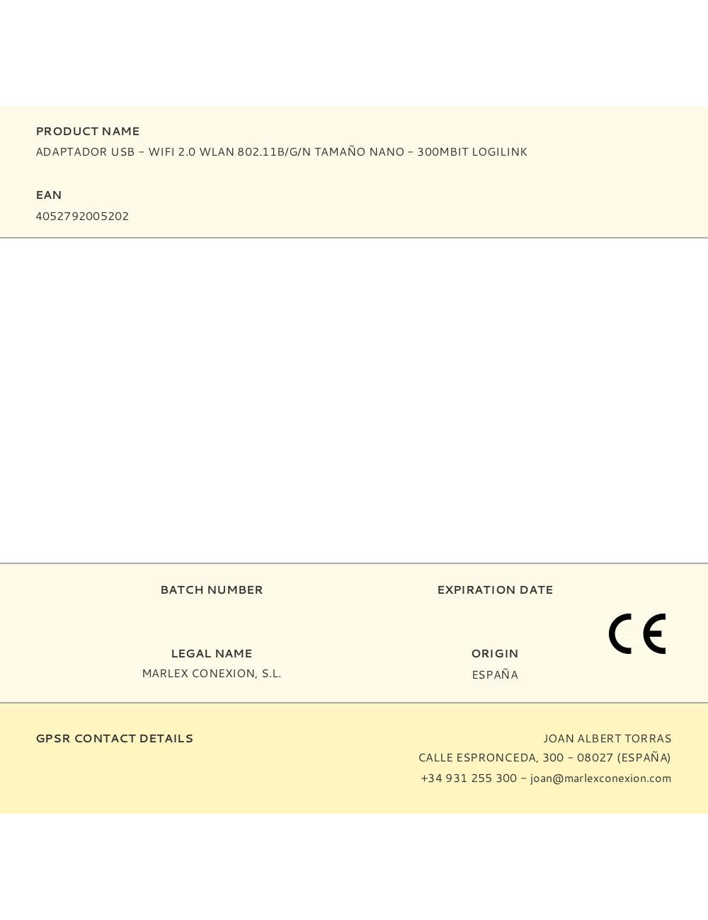 Adaptador usb - wifi 2.0 wlan 802.11b/g/n tamaño nano - 300mbit logilink