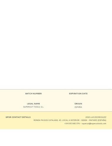 Formón modelo 8, ancho: 8 mm