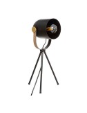 Lámpara de mesa tripode modelo "action' e27 color negro