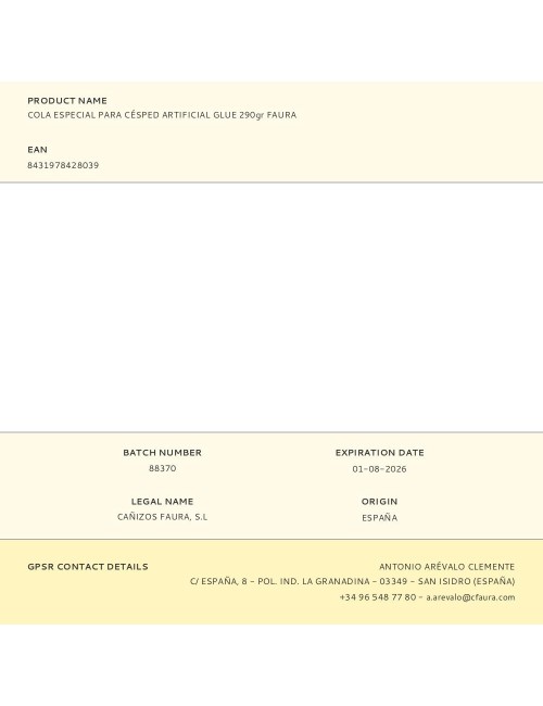 Cola especial para césped artificial bote 290 g