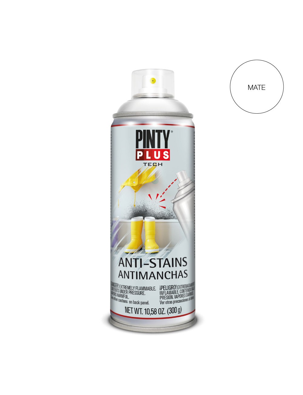 Pintura en spray tech 520 cc antimanchas x101 blanco