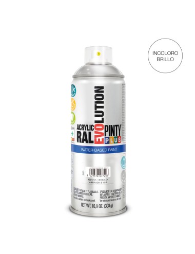 Spray barniz evolution water-based 520 cc brillo b199