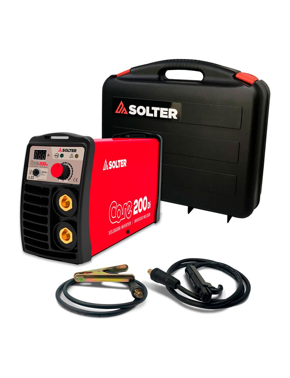 Equipo soldador inverter core 200di con accesorios solter