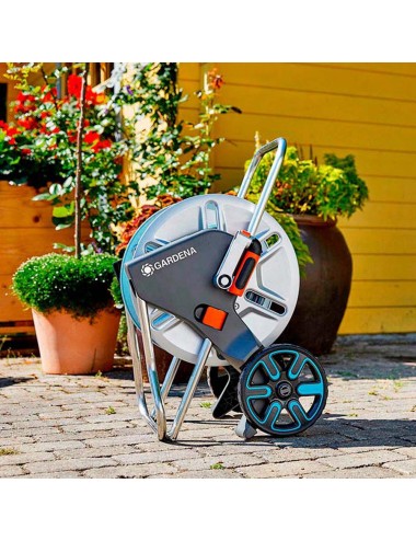 Carro de metal con manguera ø15 mm 25 m