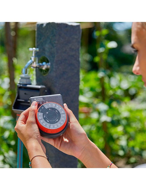 Programador de riego analogico easy gardena