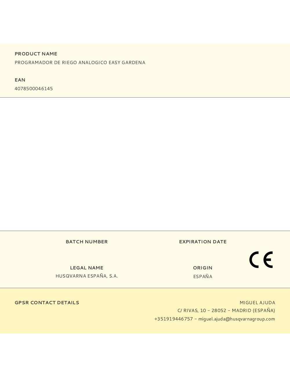 Programador de riego analogico easy gardena