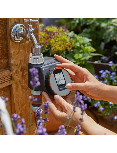Programador de riego digital flex gardena