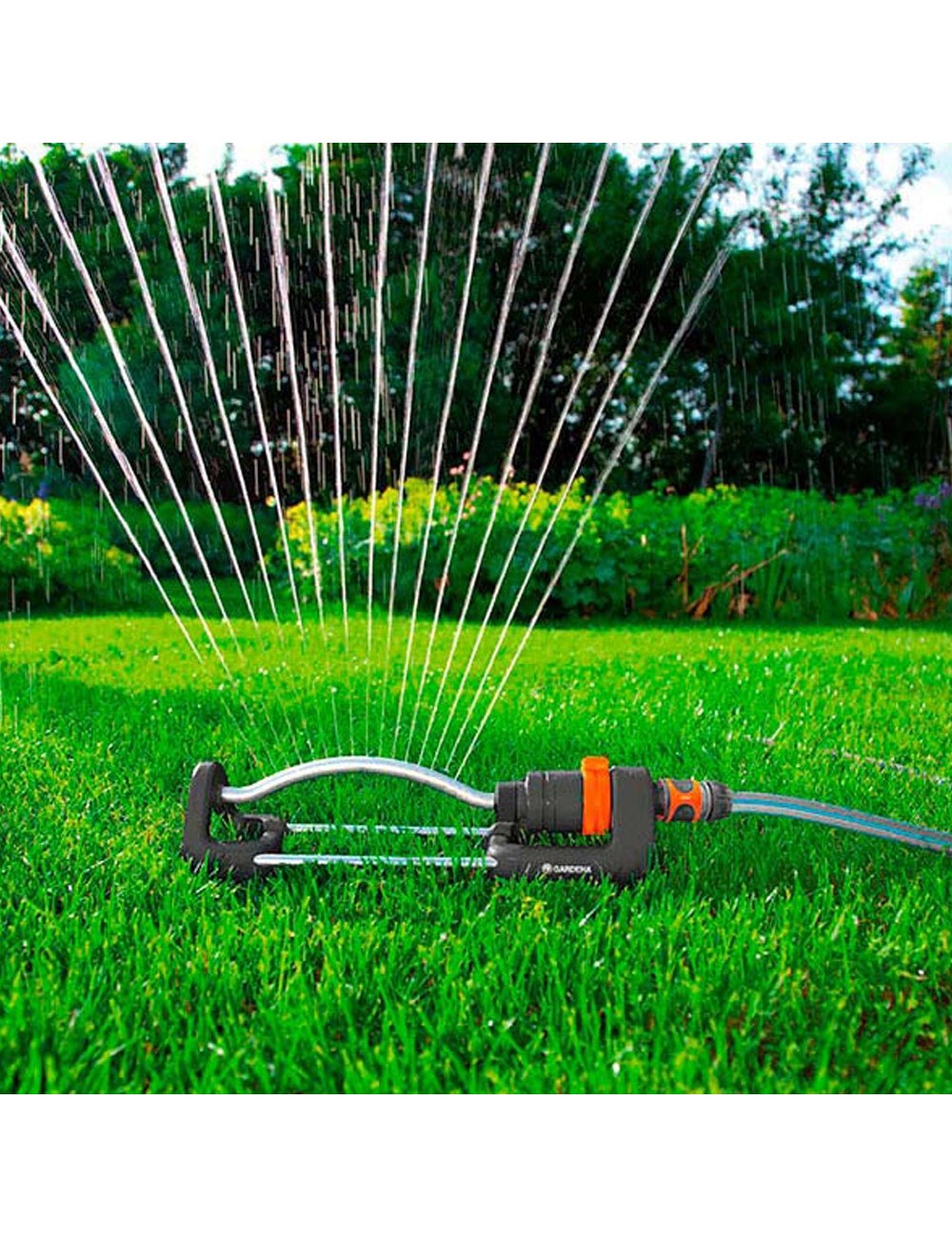 Aspersor oscilante aqua s de 90 a 220m gardena