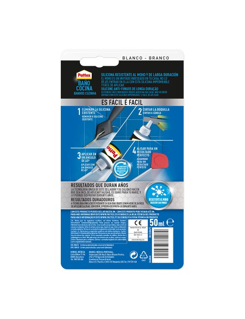 Silicona neutra baños y cocinas transparente 50 ml