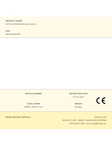 Sellador pintable interior blanco 280 ml