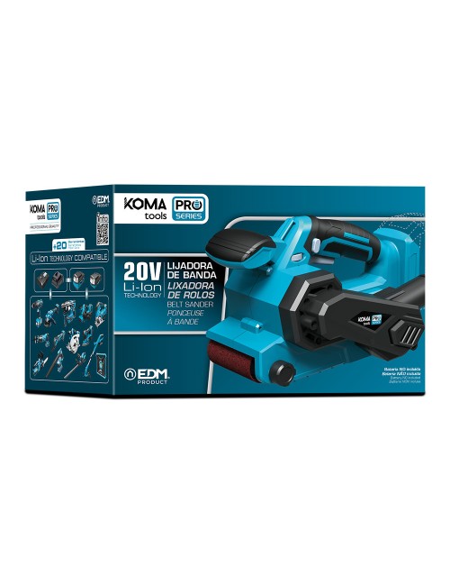 Lijadora de banda 20 v (sin batería ni cargador) 14 x 27,5 x 17 cm