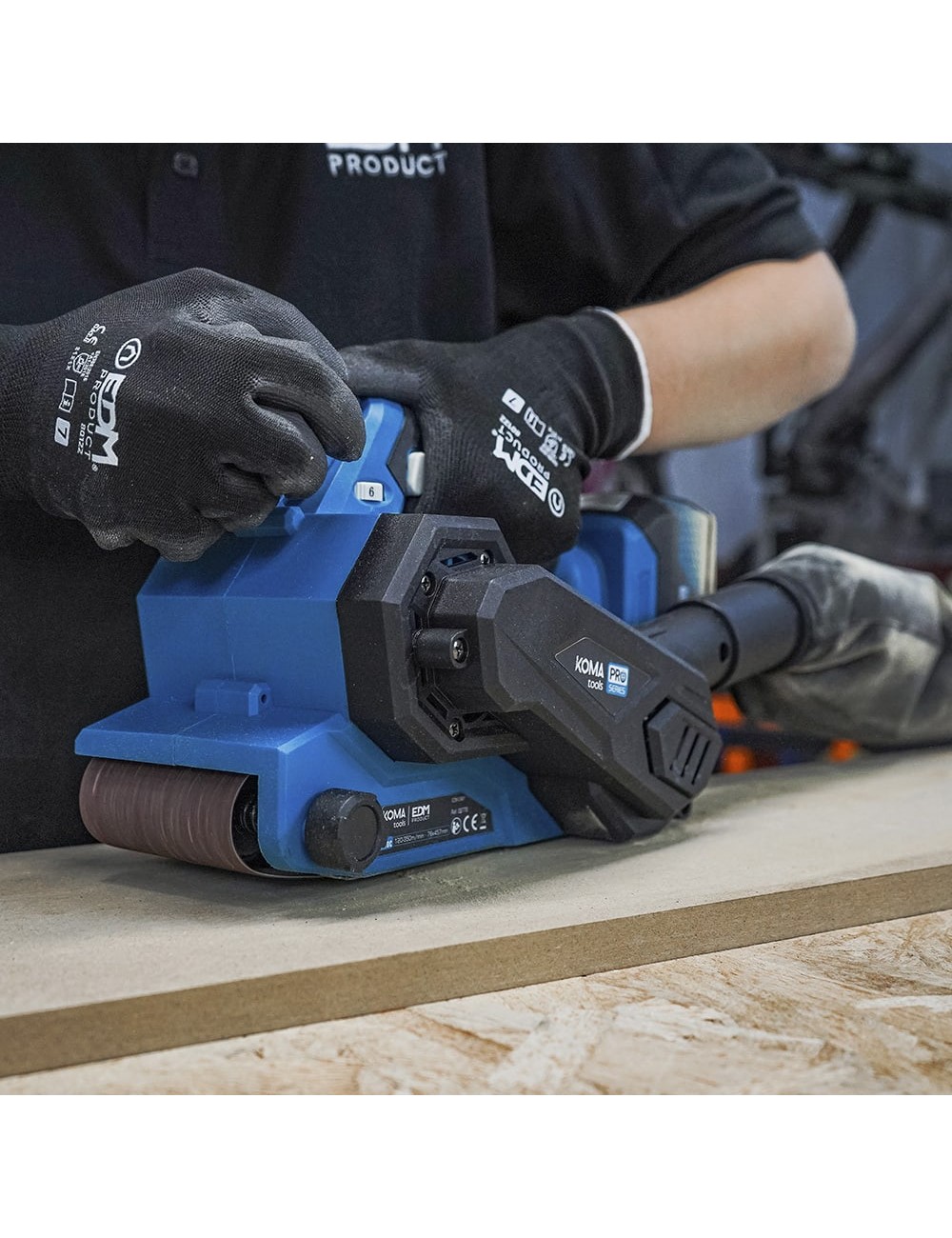 Lijadora de banda 20 v (sin batería ni cargador) 14 x 27,5 x 17 cm