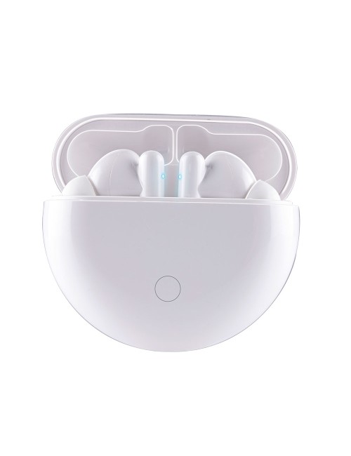 Auriculares earbuds bluetooth con estuche blanco