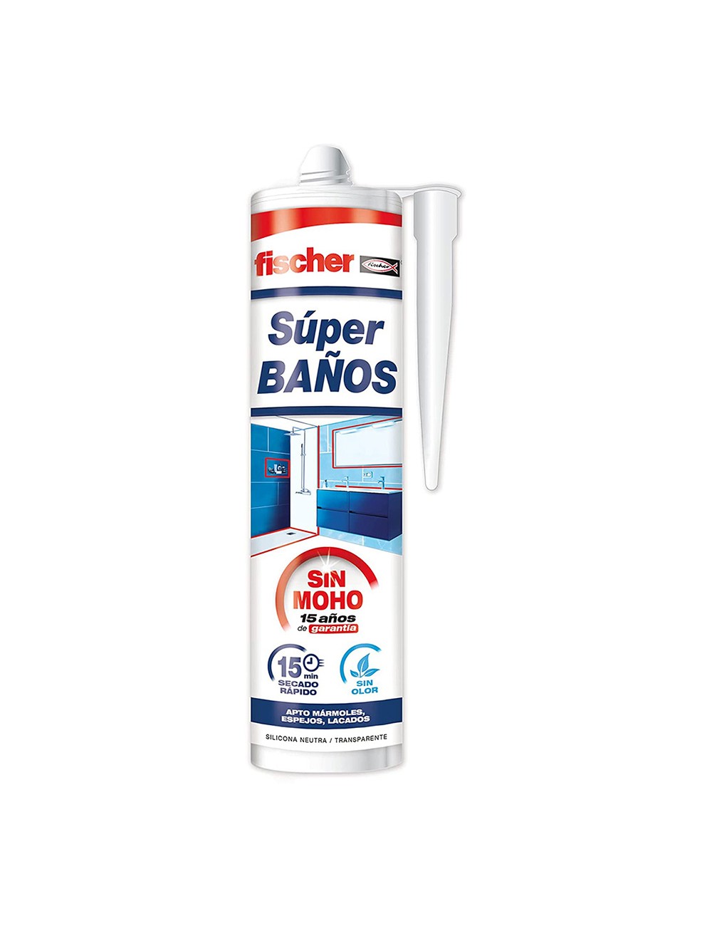 Silicona super baños sin moho translucida 280 ml