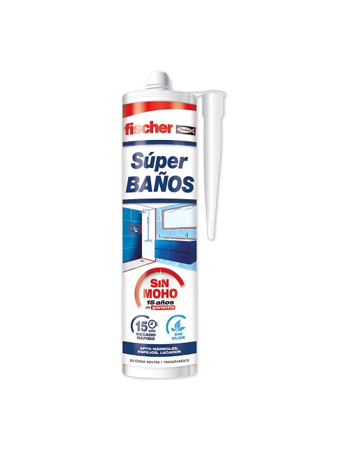 Silicona super baños sin moho translucida 280 ml