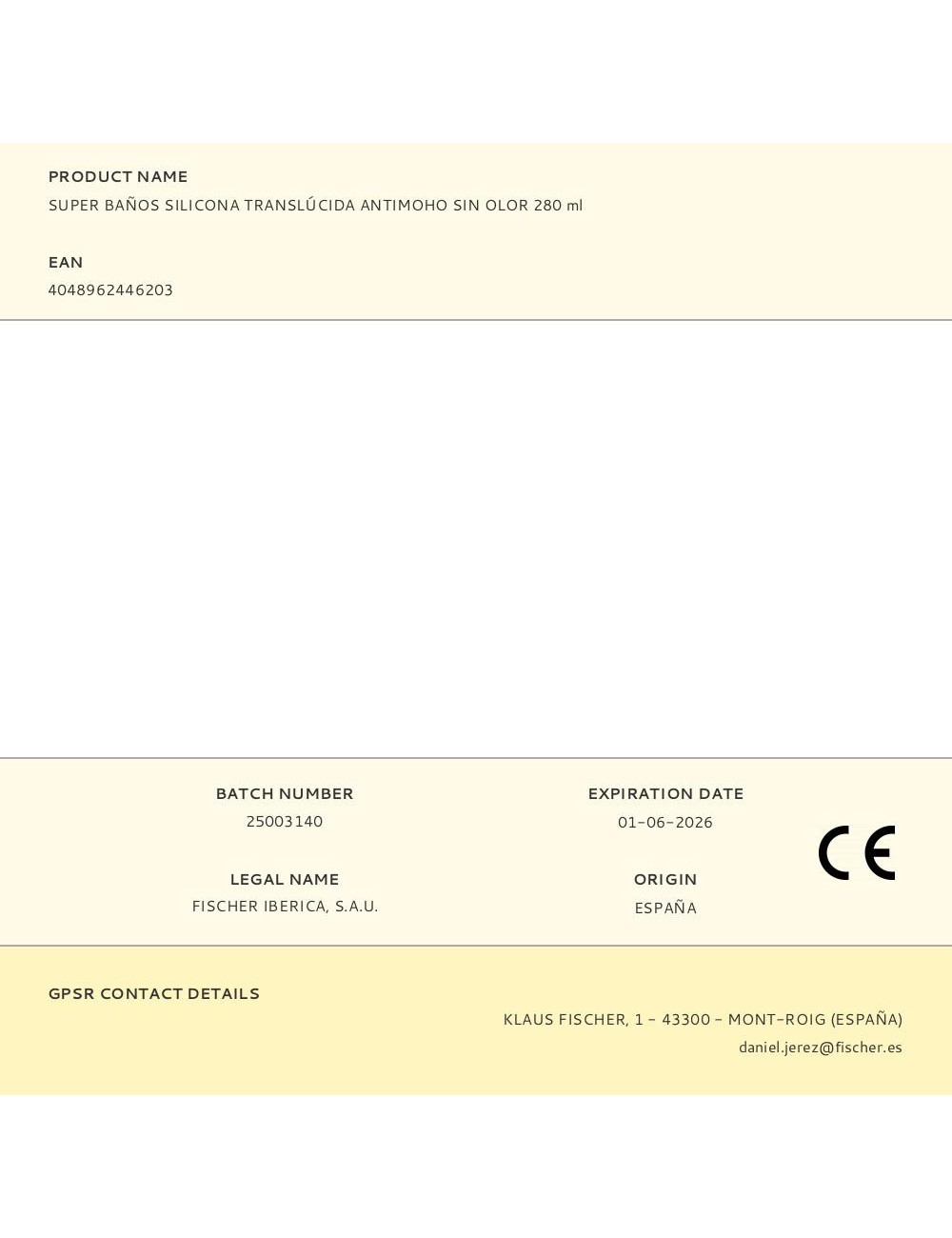 Silicona super baños sin moho translucida 280 ml