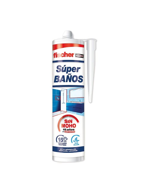 Silicona super baños sin moho blanca 280 ml