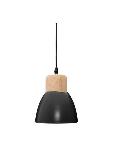 Lámpara de techo negra e14 ø15 x 19 cm bombilla no incluida