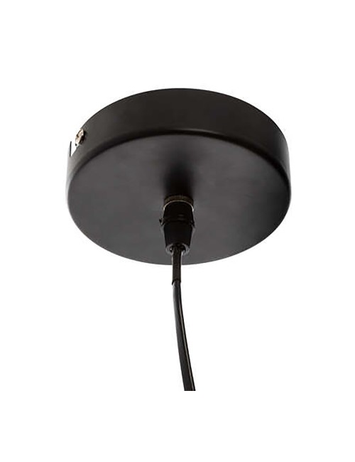 Lámpara de techo negra e14 ø15 x 19 cm bombilla no incluida