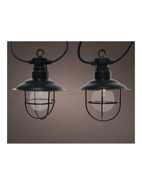 Guirnalda faroles exterior 9,5m 10 leds ip44 luz calida lumineo