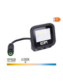 Foco proyector led 10 w 800 lm 4000 k luz día, black series 9,2 x 8,1 x 2,7 cm