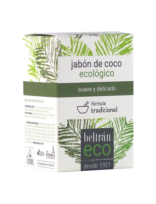 Jabón eco pastilla de aceite de coco 240 g