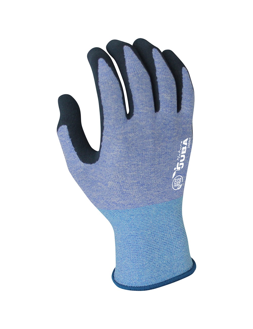 Guante poliéster / spandex con palma látex arenoso, t-11