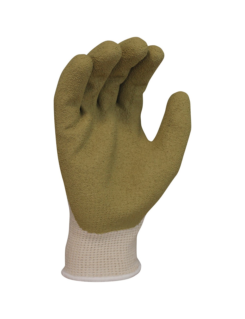 Guante poliéster / algodón con palma látex rugoso, t-07