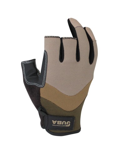 Guante piel sintetica / spandex, 3 dedos abierto, táctil, t-08