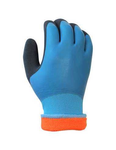 Guante poliéster doble recubrimiento látex, trabajos en frío, t-07