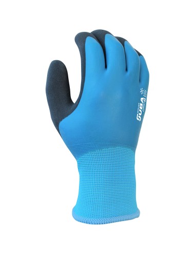 Guante poliéster doble recubrimiento látex, trabajos en frío, t-10