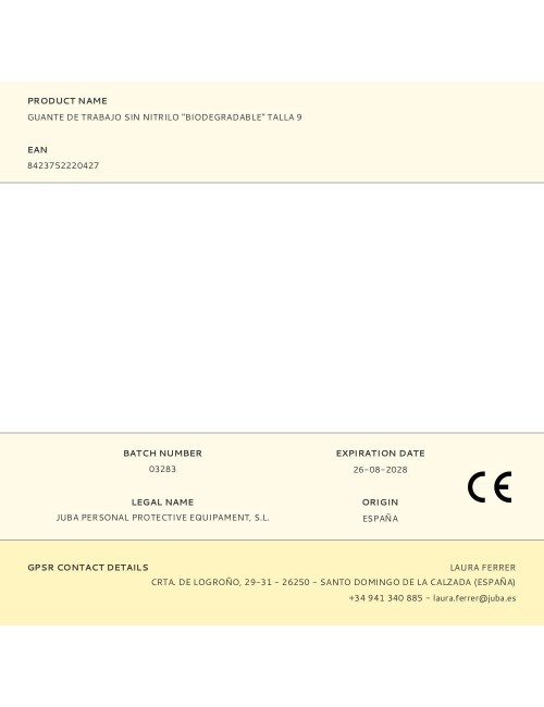 Guante nitrilo, sin flocar, biodegradable, verde, t-09